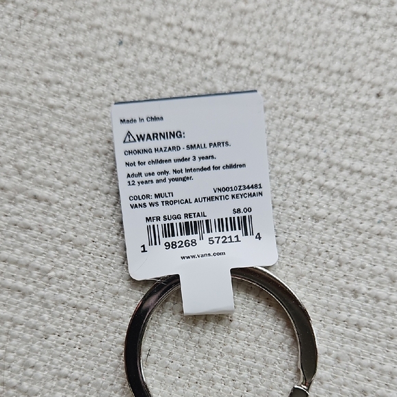 Vans Red and White Sneaker Keychain - Picture 6 of 10